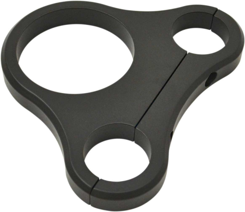 Drag Specialties - Drag Specialties Tee-Bar Single Gauge Mount for 1 1/4in. T-Bars - 2.375/2.4in. Mini Gauges - Flat Black - 2201-0203