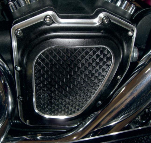 Eddie Trotta Designs - Eddie Trotta Designs Cam Cover - Cross Cut - Black Anodized - TC-936B