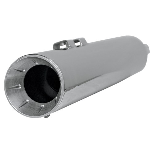 Bassani Manufacturing - Bassani Manufacturing Polished Billet Inverted Fluted End Cap for 4in. Slip-On Mufflers - BE40L