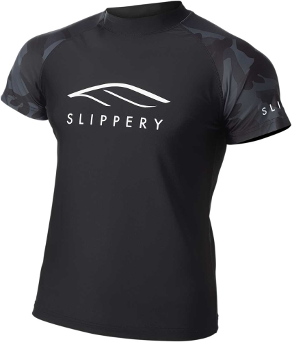 Slippery - Slippery Short Sleeve Rashguard - 3250-0137 - Black/Camo - Medium