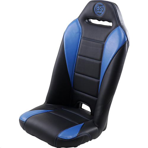 BS Sand - BS Sand Front Bucket Seat with Pocket - Black and Blue - ROXBLUPOC