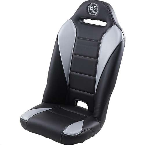 BS Sand - BS Sand Front Bucket Seat with Pocket - Black and Gray - ROXGRYPOC