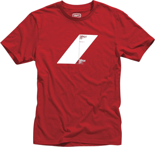 100% - 100% Botnet T-Shirt - 32110-003-11 - Red - Medium