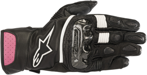 Alpinestars - Alpinestars Stella SP-2 V2 Womens Leather Gloves - 3518218-1039-XS - Black/Fuchsia - X-Small