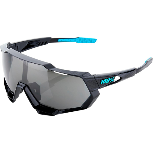 100% - 100% Speedtrap Sunglasses - 61023-001-61 - Black/Black Mirror Lens