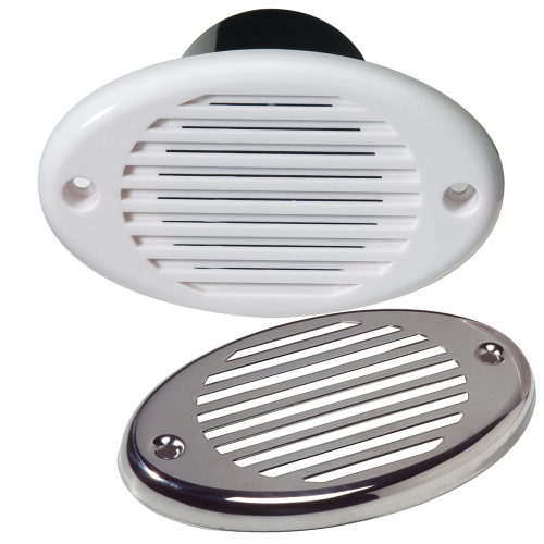 Innovative Lighting - Innovative Lighting Marine Hidden Horn - White w/Stainless Steel Overlay