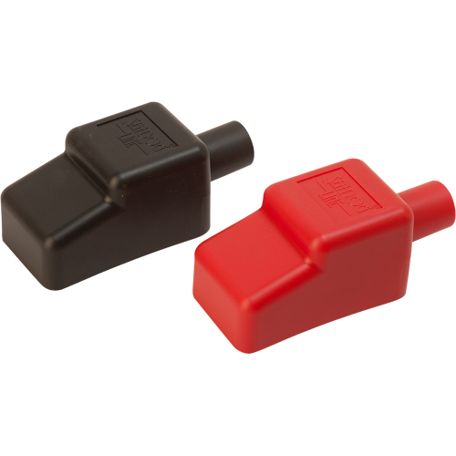 Sea-Dog - Sea-Dog Battery Terminal Covers - Red/Back - 1/2"