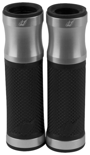 Driven Racing - Driven Racing D3 Grips - Silver/Black - D3-SL/BK