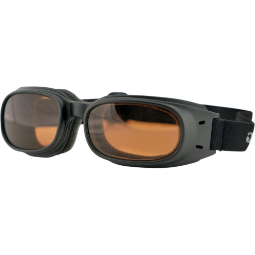 Bobster Eyewear - Bobster Eyewear Piston Goggles - BPIS01A - Black / Amber Lens - OSFA
