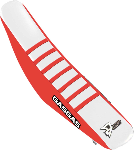 DCOR - DCOR Seat Cover - Red Sides - White Top with Red Ribs - 30-65-003