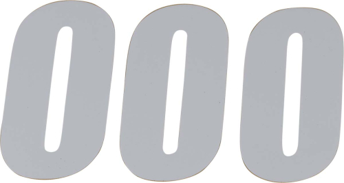 DCOR - DCOR Individual Numbers 6in. - No.0 - White - 45-16-0