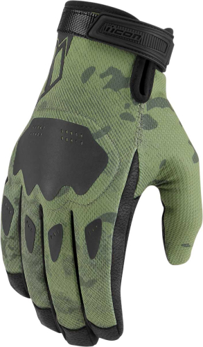 Icon - Icon Hooligan CE Gloves - 3301-4404 - Green Camo - Large