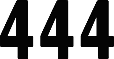 Factory Effex - Factory Effex Pro Numbers 7in. - No. 4 - Black - 02-4344