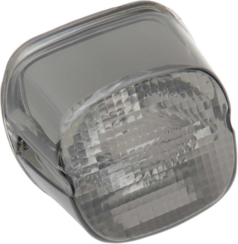 Drag Specialties - Drag Specialties Laydown Taillight Lens with Bottom Tag Window - Smoke - 2010-0777