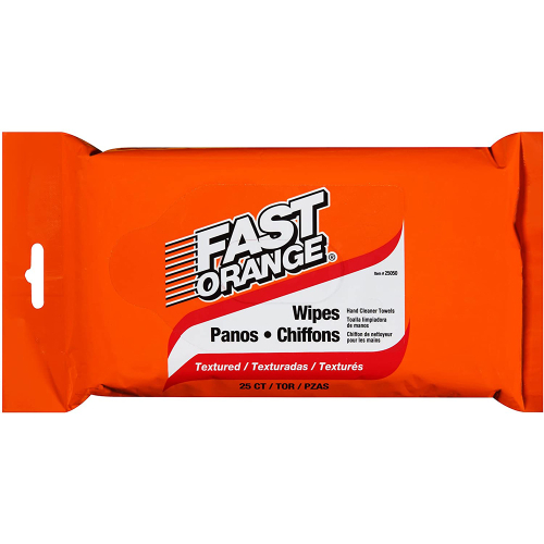 Permatex - Permatex Fast Orange&reg; Heavy Duty Hand Cleaner Wipes - 25-Piece