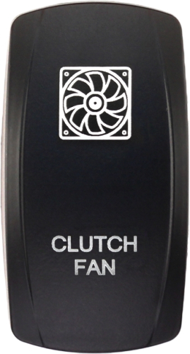 XTC Power Products - XTC Power Products Dash Rocket Switch Face Plate - Clutch Fan - SW00-00122034