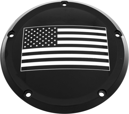 Custom Engraving LTD - Custom Engraving LTD Patriotic Derby Cover for American Flag - Black -  TC - PATR21-12BG