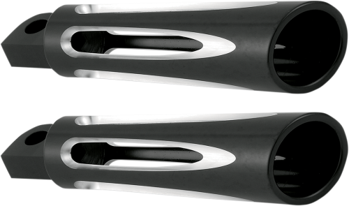 Arlen Ness - Arlen Ness Footpegs - Deep Cut - Black - 06-472