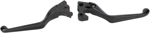 Drag Specialties - Drag Specialties Wide Blade Lever Set - Matte Black - 0610-0795