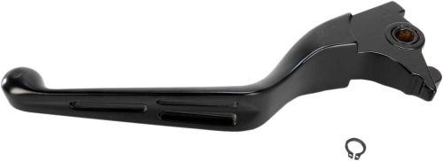 Drag Specialties - Drag Specialties Slotted Wide Blade Brake Lever - Matte Black - 0614-0812