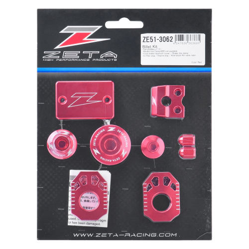 ZETA - ZETA Billet Kit - Red - ZE51-3062