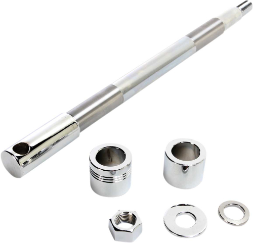 Drag Specialties - Drag Specialties Chrome Axle Kit - Front - 0214-0953