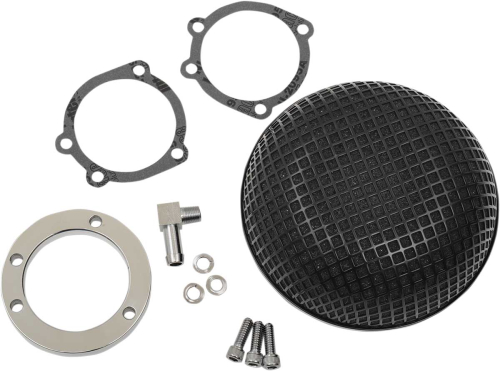 Drag Specialties - Drag Specialties Bob Retro Style Air Cleaner for CV and Delphi - 1010-1609