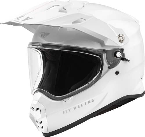 Fly Racing - Fly Racing Trekker Solid Helmet - F73-7037M - White - Medium