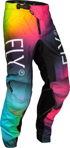 Fly Racing - Fly Racing Kinetic Prodigy Youth Pants - 377-53726 - Fuschia/Electric Bue/Hi-Vis - 26