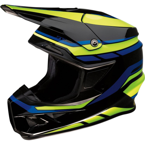Z1R - Z1R F.I. Flank Helmet - 0110-5702 - Black/Hi-Vis/Blue - 3XL