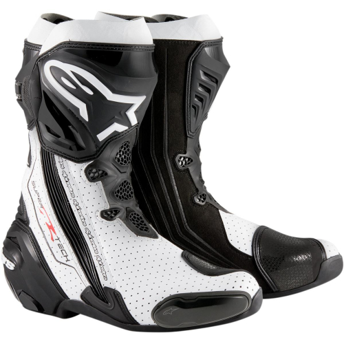 Alpinestars - Alpinestars Supertech R Vented Boots - 222001512242 - Black/White - 8