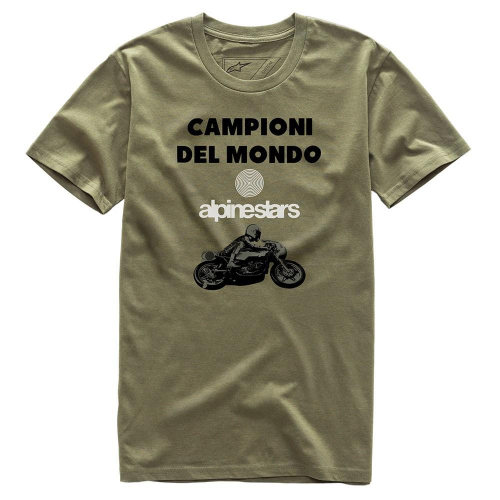 Alpinestars - Alpinestars Del Mondo Tee Shirt - 101773209-69-L - Army - Large