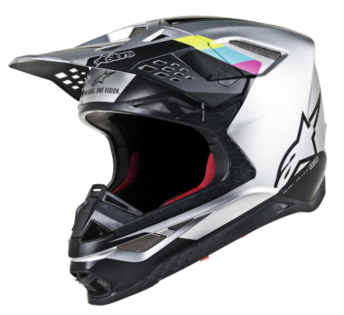 Alpinestars - Alpinestars Supertech M8 Contact Helmet - 8300819-191-L - Silver/Black - Large