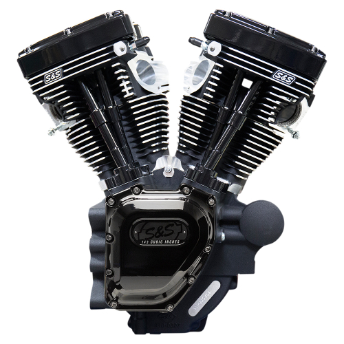 S&S Cycle - S&S Cycle T143 Long Block Engine - Black Edition - 310-0837A