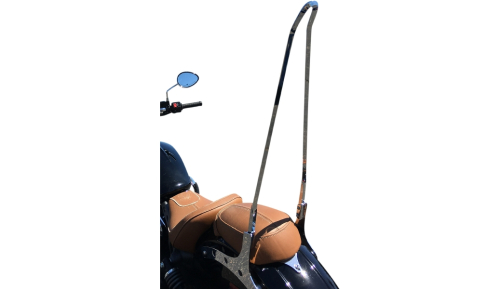 Cycle Visions - Cycle Visions Sissy Bar Stick - 18in. Squaretude Style - Chrome - 6-11/16in. W - CV8033