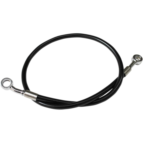 LA Choppers - LA Choppers Black Vinyl/Stainless Braided Brake Line - LA-8400B08B