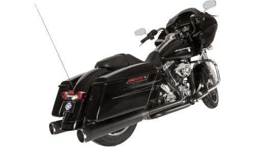 S&S Cycle - S&S Cycle El Dorado Dual Exhaust System - Black with Thruster End Caps - 550-0679B