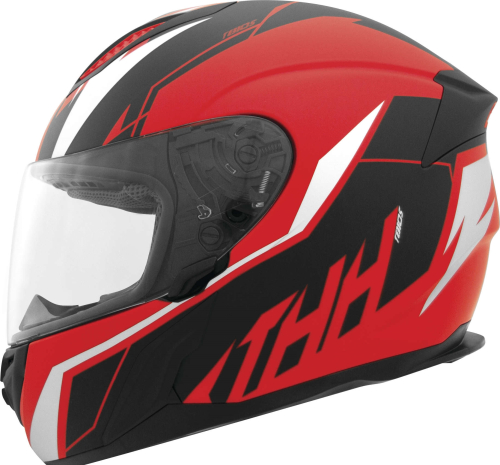 THH Helmets - THH Helmets T810S Turbo Helmet - 646884 - Red/Silver - Medium
