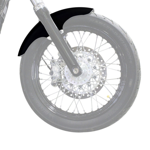 Klock Werks - Klock Werks Hugger Series Front Fenders With Mounting Blocks - Top Hat - KWF-02-0495