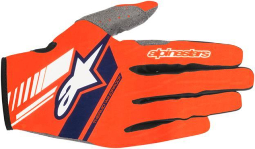 Alpinestars - Alpinestars Neo Gloves - 3565518-470-L - Orange Fluo/Dark Blue - Large