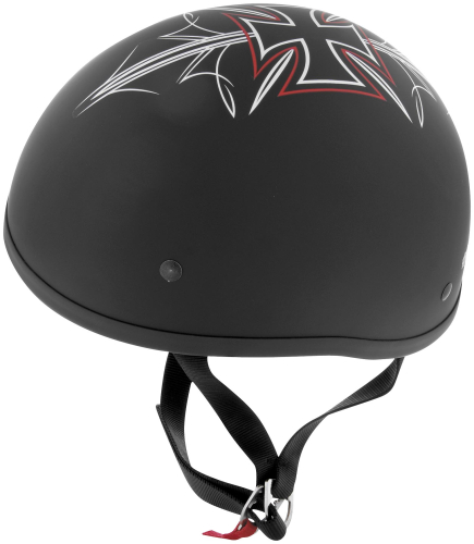 Skid Lid Helmets - Skid Lid Helmets Original Street Rod Helmet - U-70 FLAT BLK SR MD - Flat Black Street Rod - Medium