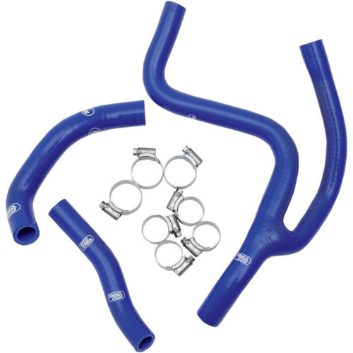 Moose Racing - Moose Racing Radiator Hose/Clamp Kit - Blue - MBU-SUZ-40-BL