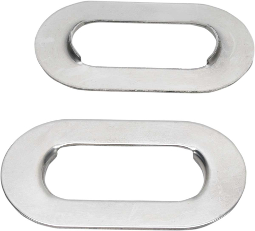 Drag Specialties - Drag Specialties Stainless Steel Axle Adjuster Plates - 339105-BC204