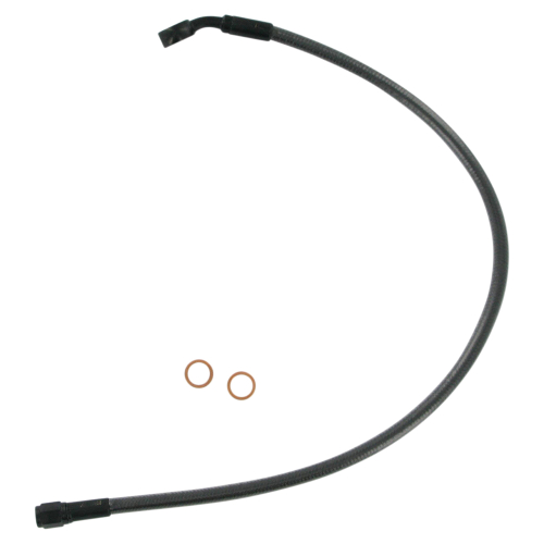 Magnum - Magnum Black Pearl Designer Series Front Upper Brake Line - 3/8in./10mm, 35deg. Banjo - 19in. - 47119