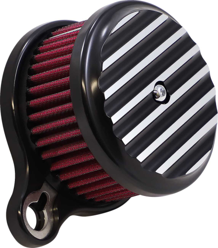 Joker Machine - Joker Machine High Performance Air Cleaner Assembly - Finned Black Anodized - 10-203B