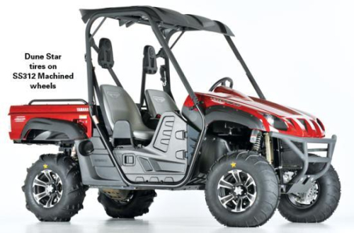 ITP - ITP Sand Star, SS312, Tire/Wheel Kit - 26x12 - Matte Black/Machined - 44339R