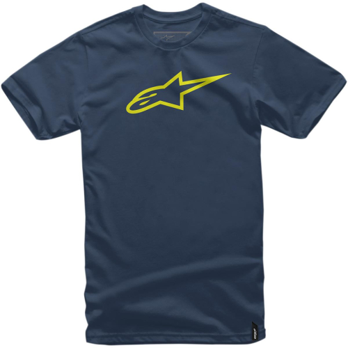 Alpinestars - Alpinestars Ageless T-Shirt - 1032720307055XL - Navy/Yellow - X-Large