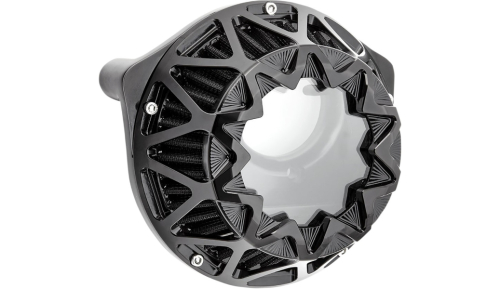 Arlen Ness - Arlen Ness Crossfire Air Cleaner - Black Anodized - 600-045