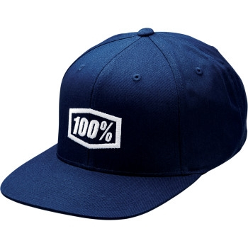 100% - 100% Icon Snapback Hat - 20044-00005 - Navy - OSFM