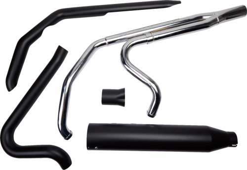 Khrome Werks - Khrome Werks 2-1 Systems with Two-Step Headers - Black - 200785